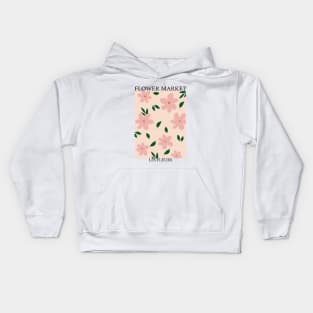 Abstract Flower Market Illustration 11 Kids Hoodie